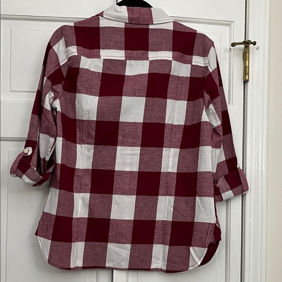 Tommy Hilfiger Red and White Plaid Shirt - Picture 6 of 7